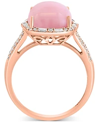 Effy Pink Opal (4-1/2 ct. t.w.) & Diamond (1/4 ct. t.w.) Statement Ring in 14k Rose Gold
