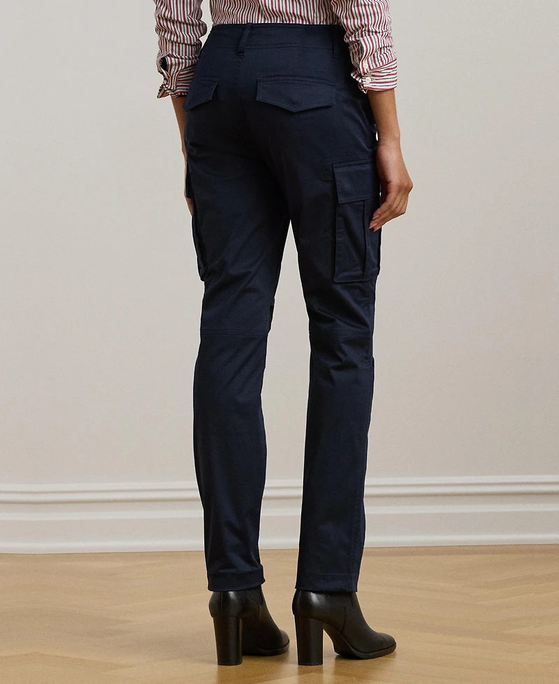 Lauren Ralph Women's Cotton Sateen Cargo Pant