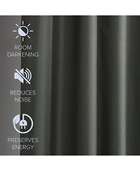 Textured Blackout Grommet Curtains Pair(2 panels