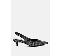 Zehra Boucle Slingback Pumps