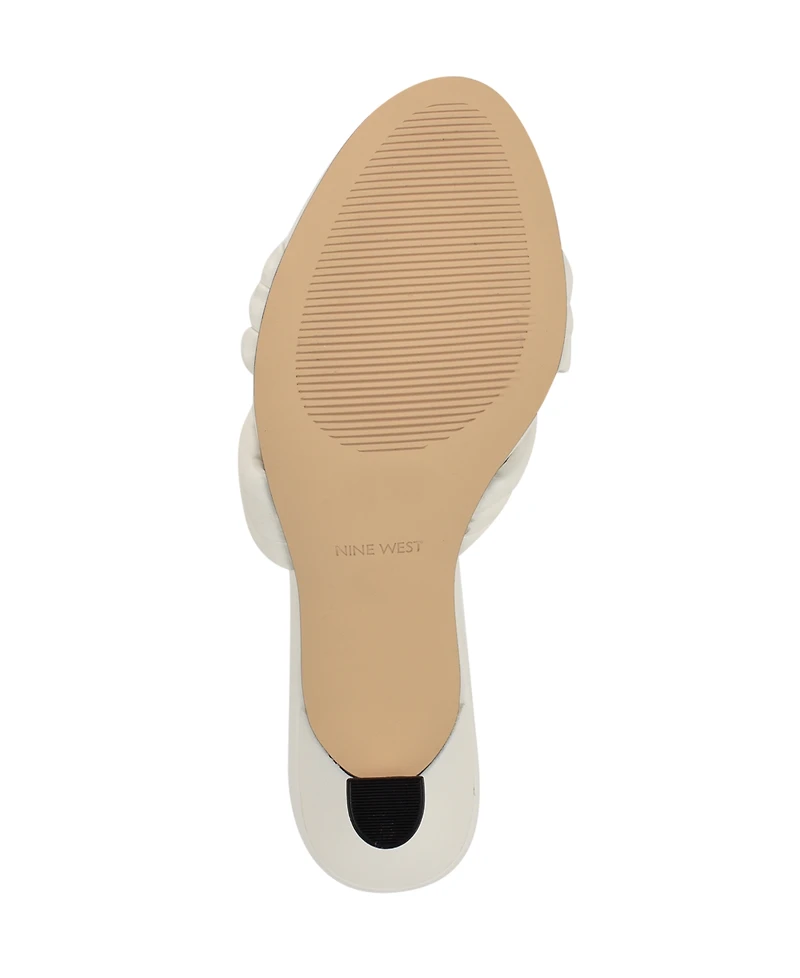 Nine West Women's Norene Slip On Tapered Heel Dress Sandals