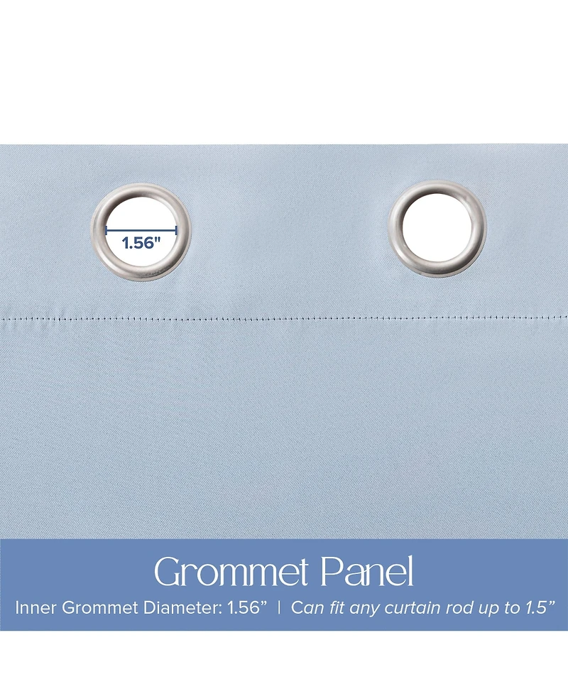 Blackout Grommet Taylor Ombre Curtains Pair, Rainbow, 52"×84"