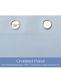 Blackout Grommet Taylor Ombre Curtains Pair, Rainbow, 52"×84"