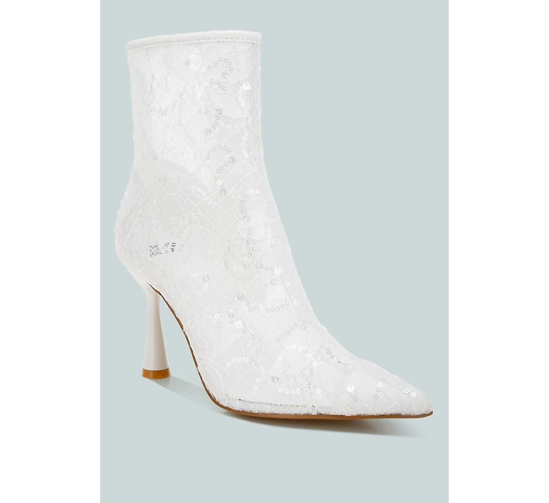 Samia Sequin Lace Boots