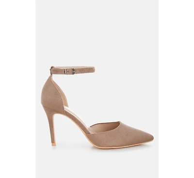 Ushra Microfiber Stiletto Sandals