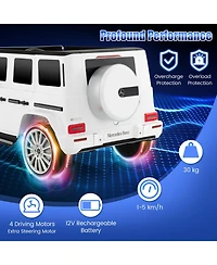 Hongge 12V Battery-Powered Mercedes-Benz G500 Kids Ride-On Car