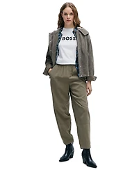Boss by Hugo Boss Women's Contrast Logo Regular-Fit T-Shirt
