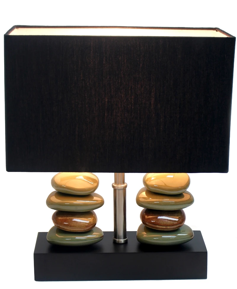 Lalia Home 14" Contemporary Tranquil Stone Table Lamp