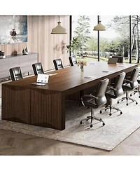 Tribesigns 6.6 ft Conference Table, 78.7" Large Office Meeting Table for 6-8 People, Modern Seminar Meeting Table Desk for Meeting Room, Home Office