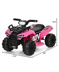 Hongge 6V Kids Atv Quad Electric Ride On Car with Led Light and MP3