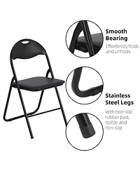 Gaomon Folding Chairs with Padded Seats