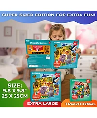 Quokka 2x48 Magnetic Travel Puzzles for Kids Ages 4-6 - Road Trip Activities
