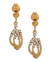 2028 Crystal Vintage Drop Clip Earrings