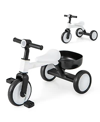 Hongge Toddler Convertible Trike with 86° Limited Steering Angle and Carbon Steel Frame
