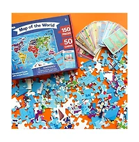 Quokka 150 Pcs Jigsaw Puzzles for Kids Ages 8-10 - 400+ Facts on 50 Flashcards