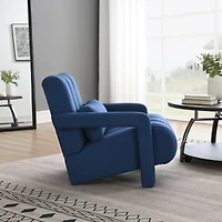 Streamdale Modern Linen Accent Chair with Pillow