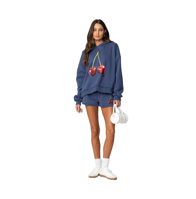 Edikted Womens Mon Cheri Hoodie