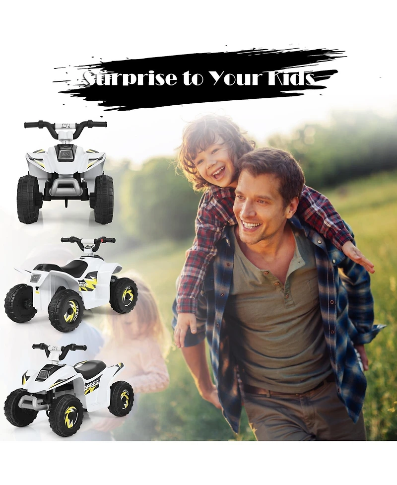 Hongge 6V Kids Electric Atv 4 Wheels Ride-On Toy