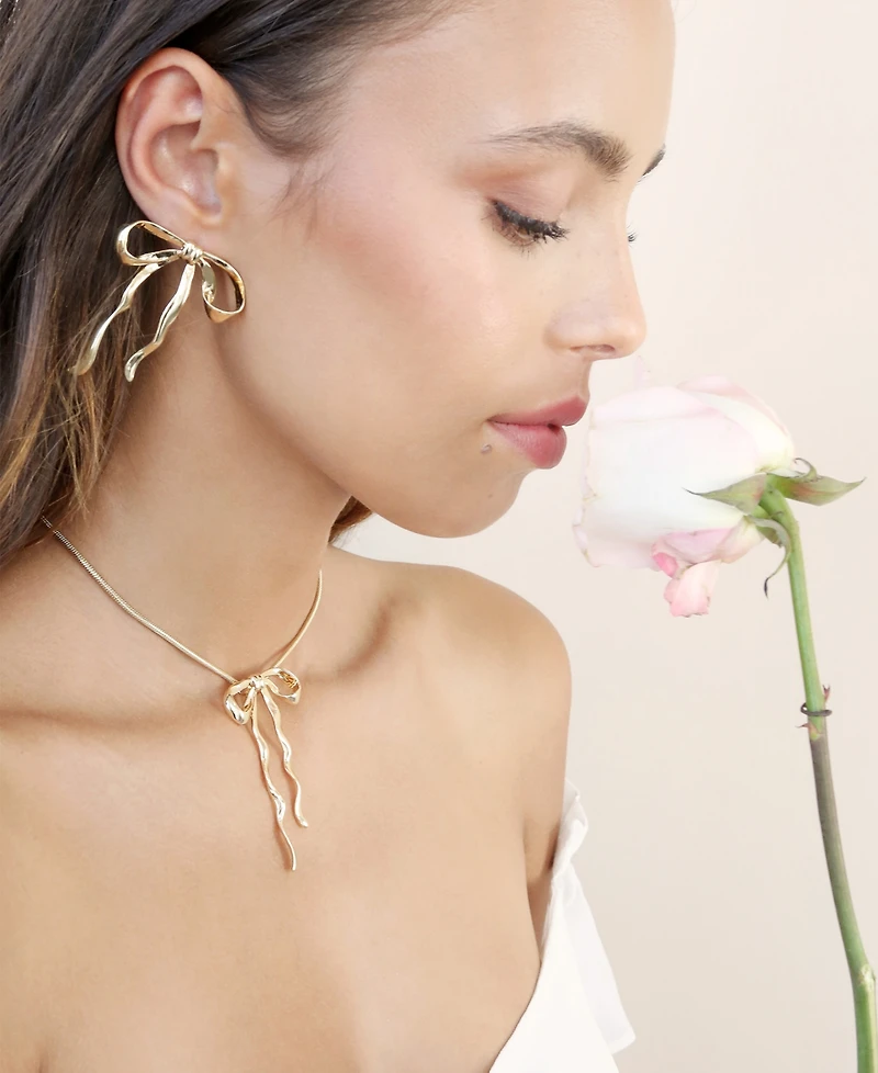 Ettika Bow Drop Earrings