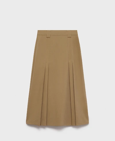 Mango Women's Check Suit Skirt