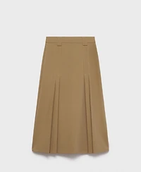 Mango Women's Check Suit Skirt