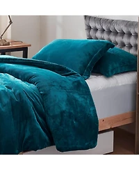 Coma Inducer Oversized Comforter Set - The Original Plush - Deep Lagoon Blue , King