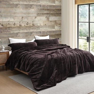 Coma Inducer Oversized Twin Comforter Set - The Original Plush - Dark Chocolate