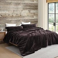 Coma Inducer Oversized Twin Comforter Set - The Original Plush - Dark Chocolate