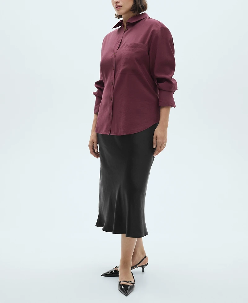 Mango Women's Pocket Modal Shirt