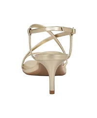 Calvin Klein Women's Ishaya Strappy Low Stiletto Sandals
