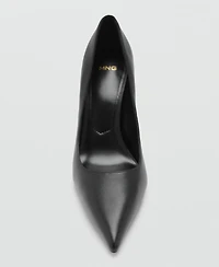Mango Women's Leather Pumps