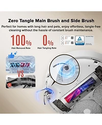 Roborock Qrevo Curv Robot Vacuum and Mop with Intelligent Dirt Detection, 18,500Pa Suction, Zero-Tangling, DuoDivide Main Brush, FlexiArm Arc Side Bru