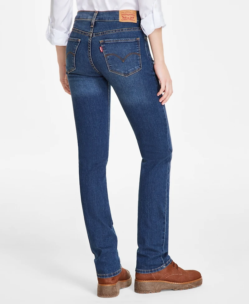 Levi's 314 Shaping Slimming Straight Leg Mid Rise Jeans