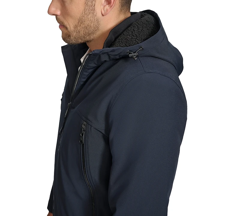 Calvin Klein Men's Sherpa Lined Infinite Stretch Soft Shell Jacket
