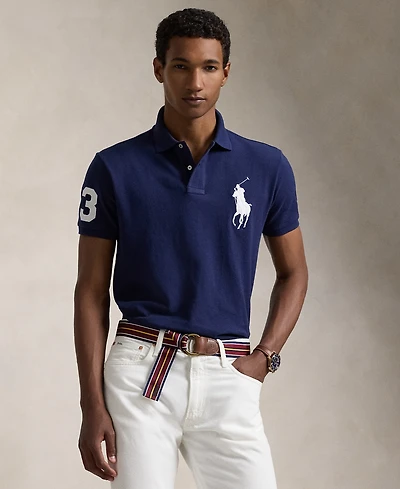 Polo Ralph Lauren Men's Big Pony Custom Slim Fit Mesh