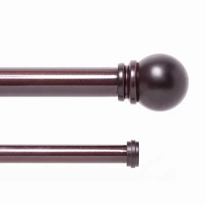 Kenney Hamlin 1-Inch Premium Double Curtain Rod for Elegant Window Treatments