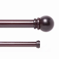 Kenney Hamlin 1-Inch Premium Double Curtain Rod for Elegant Window Treatments