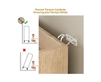 gaomon Shoe Cabinet with 3 Rattan Doors, 7-Tier Shoe Storage Cabinet with Adjustable Shelves, Freestanding Shoe Storage Organizer for Entryway, Hallwa