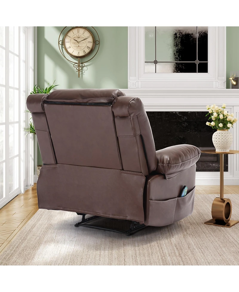 Streamdale Furniture Breathable Leather Massage Recliner