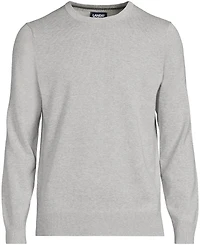 Lands' End Men's Tall Fine Gauge Cotton Crew Neck Sweater