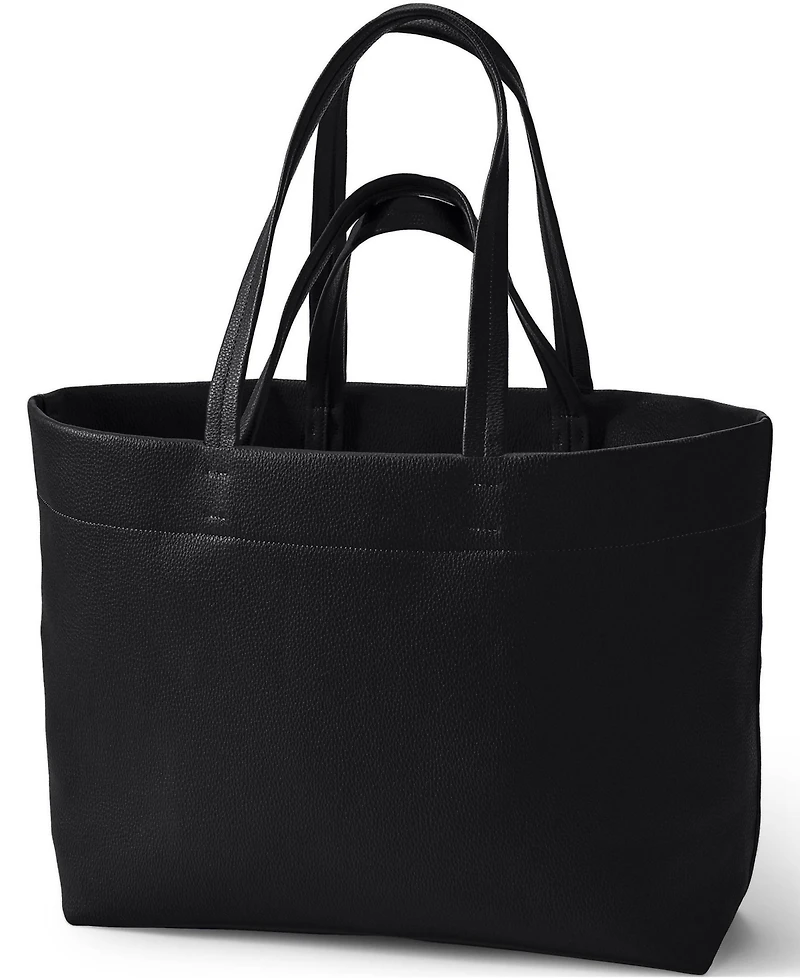 Lands' End Women's Faux Leather Tote