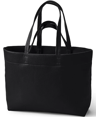 Lands' End Women's Faux Leather Tote