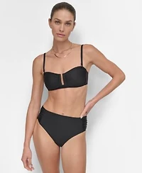 Dkny Womens Bandeau Bikini Top Bottoms