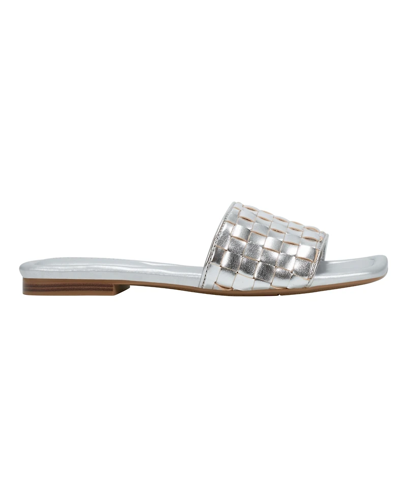 Marc Fisher Women's Lecee Woven Square Toe Sandals