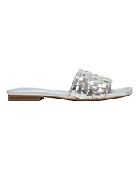 Marc Fisher Women's Lecee Woven Square Toe Sandals
