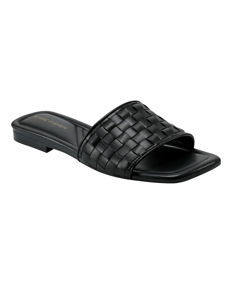 Marc Fisher Women's Lecee Woven Square Toe Sandals