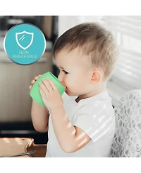 Sperric Baby Girls Silicone Mini Cups Drinking Training Cup (2 Pack) 4.5 Oz