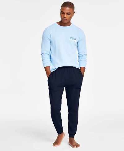 Lacoste Men's Straight-Fit Thermal Waffle-Knit Joggers