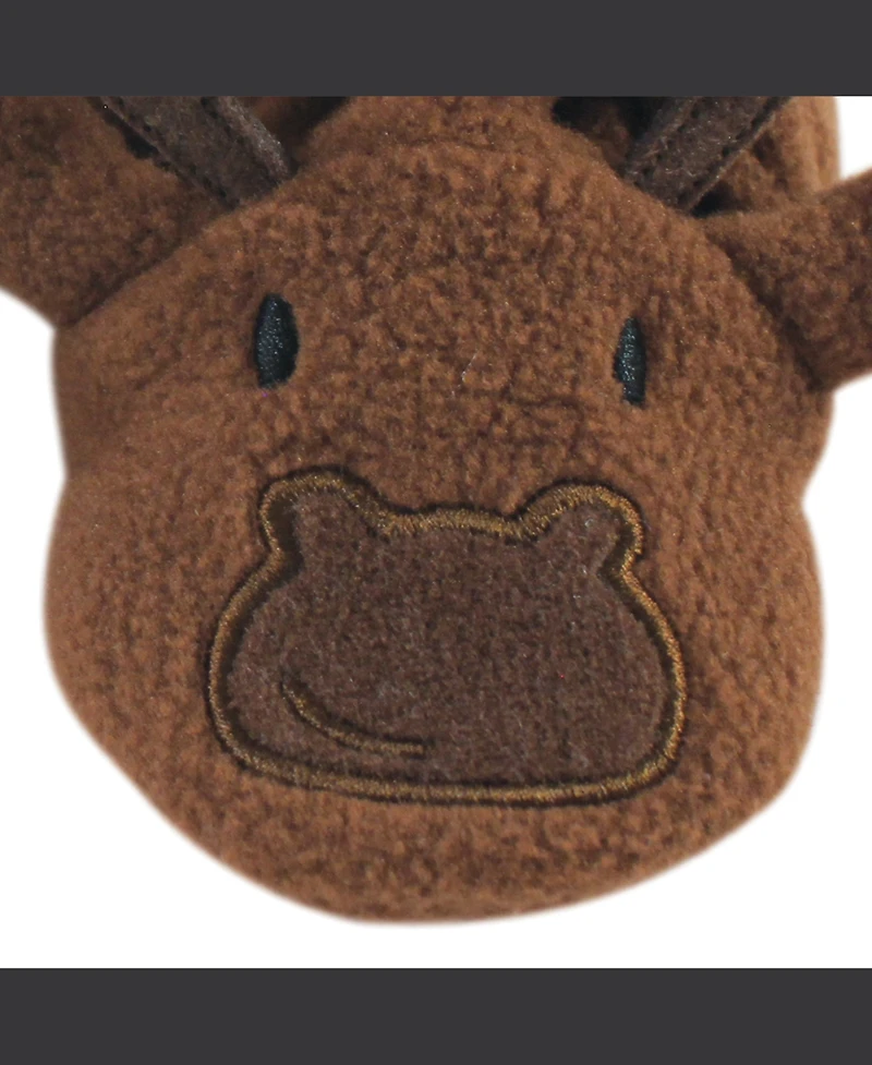 Hudson Baby Boys Unisex Plush Fleece House Slippers