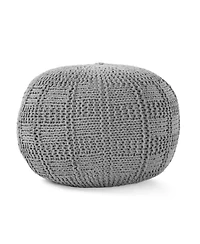 Streamdale Yuny Knitted Cotton 20 X 20 Round Pouf